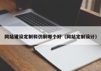 网站建设定制和仿制哪个好（网站定制设计）