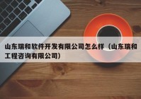 山东瑞和软件开发有限公司怎么样（山东瑞和工程咨询有限公司）