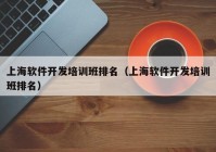 上海软件开发培训班排名（上海软件开发培训班排名）