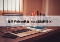 如何学好seo优化（seo是如何优化）