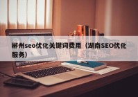 郴州seo优化关键词费用（湖南SEO优化服务）