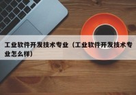 工业软件开发技术专业（工业软件开发技术专业怎么样）