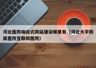 河北医院响应式网站建设哪里有（河北大学附属医院互联网医院）